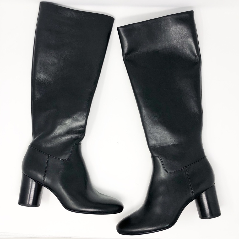 Madewell Tall Black Leather Boots Scarlett size 7